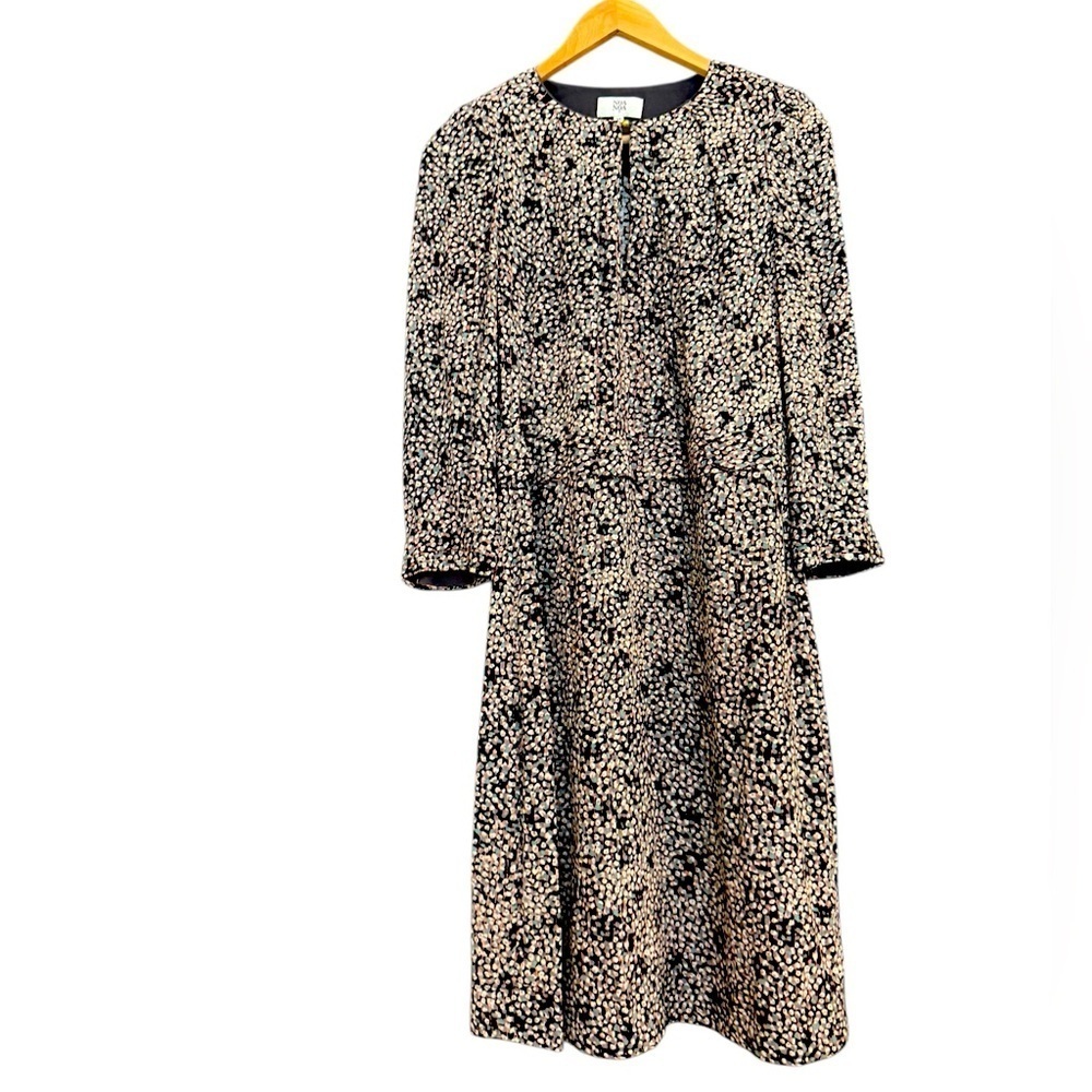 Noa Noa size 34 (4) EUC Elegant pink/blue Long Sleeve Dress